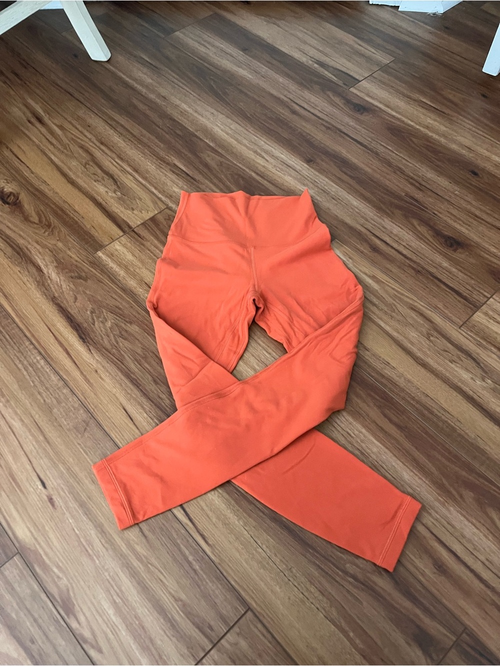 Lulumon Bright Orange High-Waist Leggings